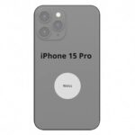 Apple iPhone 15 Pro Rückseite Glas Weiss mit NFC Mikrofon Flash Ersatzteil