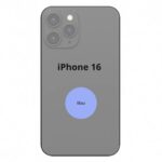Apple iPhone 16 Rückseite Blau mit NFC Mikrofon Flash Ersatzteil