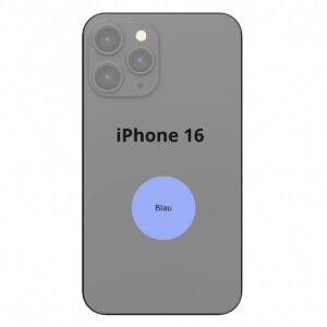 Apple iPhone 16 Rückseite Blau mit NFC Mikrofon Flash Ersatzteil