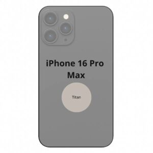 Apple Rückseite Glas Titan mit NFC Mikrofon Flash iPhone 16 Pro Max