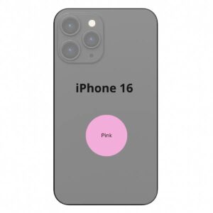 Apple iPhone 16 Glasrückseite Rosa mit NFC Mikrofon Flash