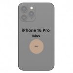 Apple Rückseite Glas inkl. NFC Mikrofon Flash iPhone 16 Pro Max Braun