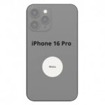 Apple Rückseite Glas inkl. NFC Mikrofon Flash iPhone 16 Pro Weiss Ersatzteil