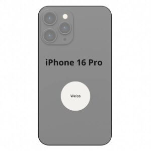 Apple Rückseite Glas inkl. NFC Mikrofon Flash iPhone 16 Pro Weiss Ersatzteil