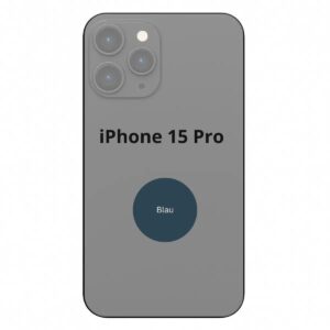 Apple Rückseite Glas inkl. NFC Mikrofon Flash Blau iPhone 15 Pro
