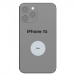 Apple Rückseite Glas inkl. Kleinteile für iPhone 15 Blau