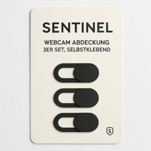 Sentinel Webcam Abdeckung 3er Set selbstklebend Kunststoff