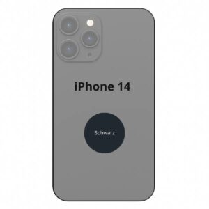 Apple iPhone 14 Rückseite Glas Schwarz mit NFC Mikrofon Blitz Ersatzteil