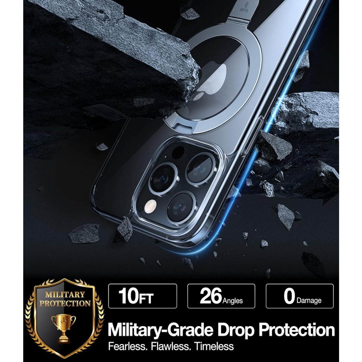 TORRAS – UPRO Ostand Clear iPhone 13 Pro – Bild 4