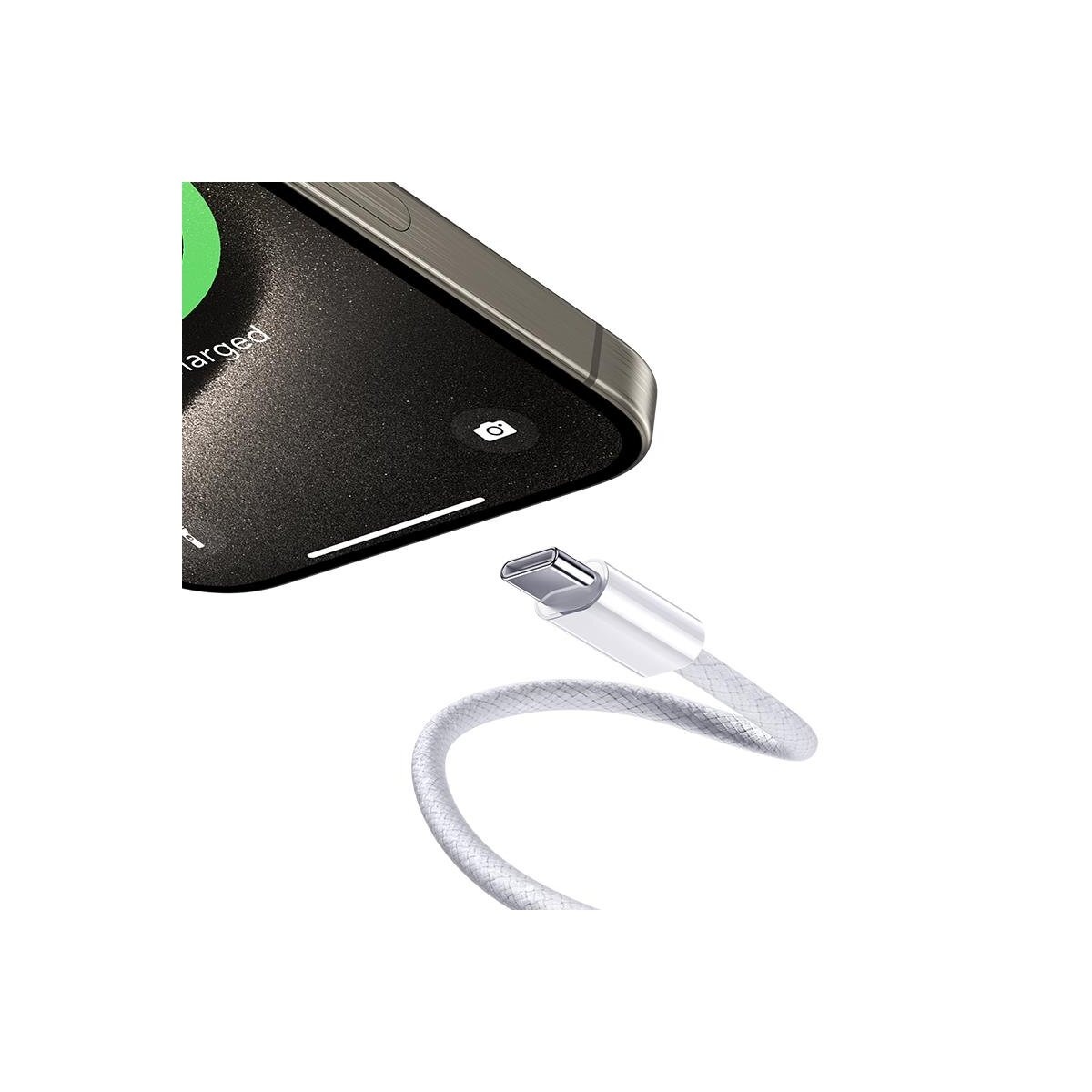 Benks D46 USB-C zu USB-C Kabel 1 m 60W Braided – Schwarz – Bild 4