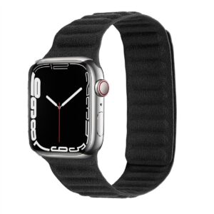 Guardline Alcantara Guardband für Apple Watch 44/45/46/49 mm – Schwarz