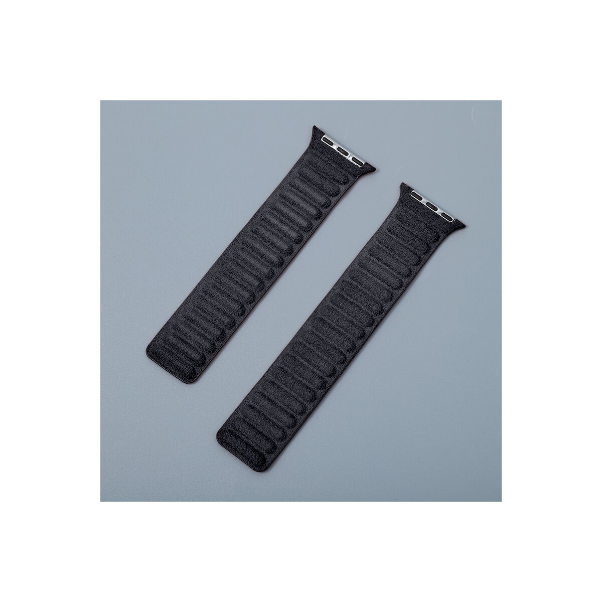 Guardline Alcantara Guardband für Apple Watch 44/45/46/49 mm – Schwarz – Bild 2