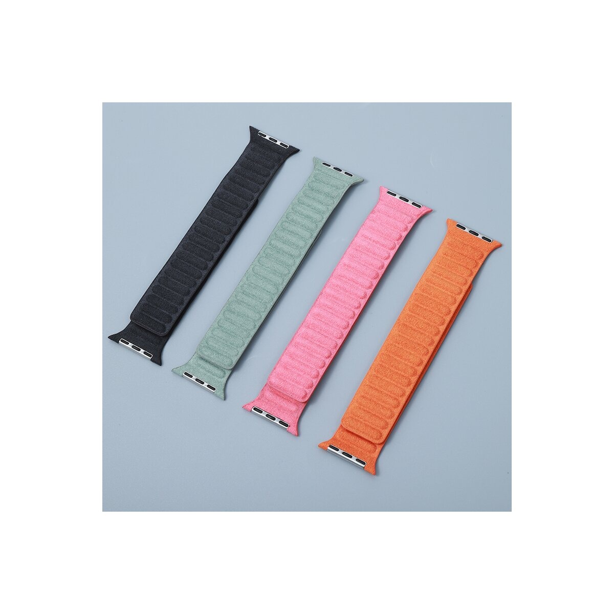 Guardline Alcantara Guardband für Apple Watch 44/45/46/49 mm – Schwarz – Bild 5