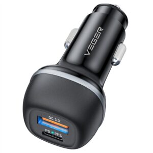 Veger Fast Charger Autoladegerät 51W USB C PD 3.0 QC 3.0 2x USB