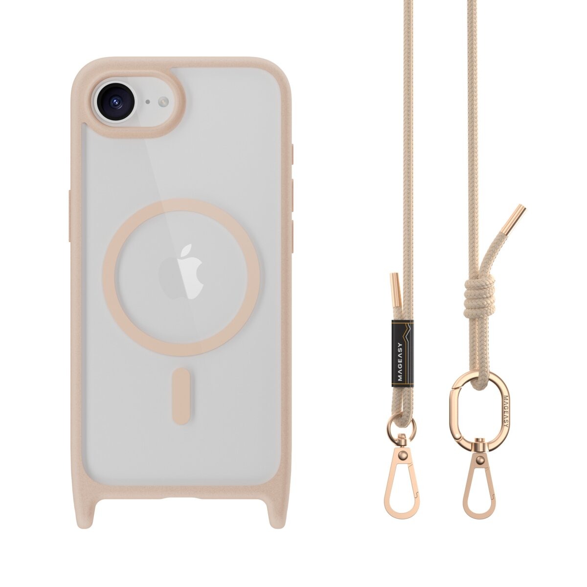 MagEasy Schutzhülle mit Necklace für iPhone 16e MagSafe
