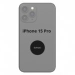 Apple Glasrueckseite mit NFC Mikrofon Blitzmodul iPhone 15 Pro
