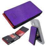 MAGIC CLIP MagSafe Swiss Wallet Kartenetui gebürstetes Violett