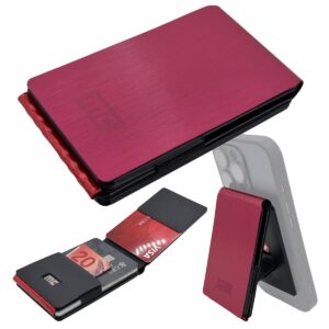 MAGIC CLIP MagSafe Swiss Wallet Kartenetui gebürstetes Pink
