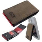 MAGIC CLIP MagSafe Wallet Vintage Braun mit RFID Schutz