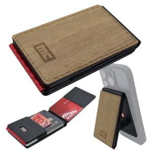 MAGIC CLIP MagSafe Swiss Wallet Kartenetui Walnussholz RFID Schutz