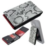 MAGIC CLIP MagSafe Swiss Wallet Kartenetui Snake Weiss 3D
