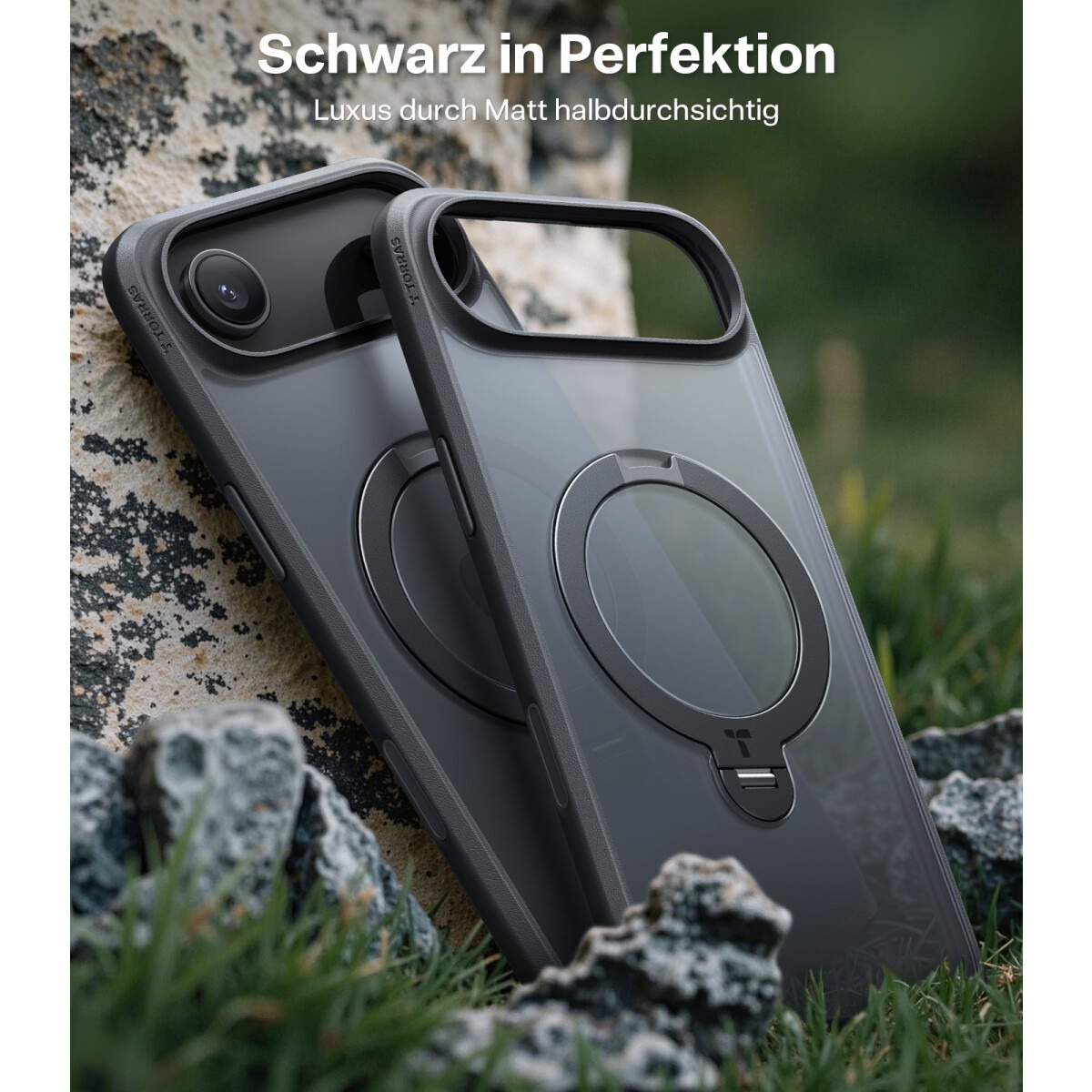 TORRAS Ostand 360° Spin Schutzhülle mit Standring für iPhone Air – Bild 3