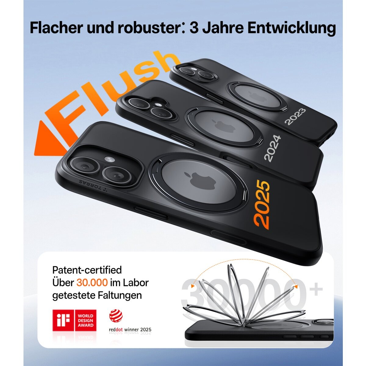 TORRAS UPRO Ostand Pro TPU Schutzhülle mit Standfunktion für iPhone 17 – Bild 3