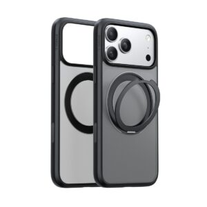 TORRAS UPRO Ostand Pro Schutzhülle mit 360°-Standring Schwarz iPhone 17 Pro Max