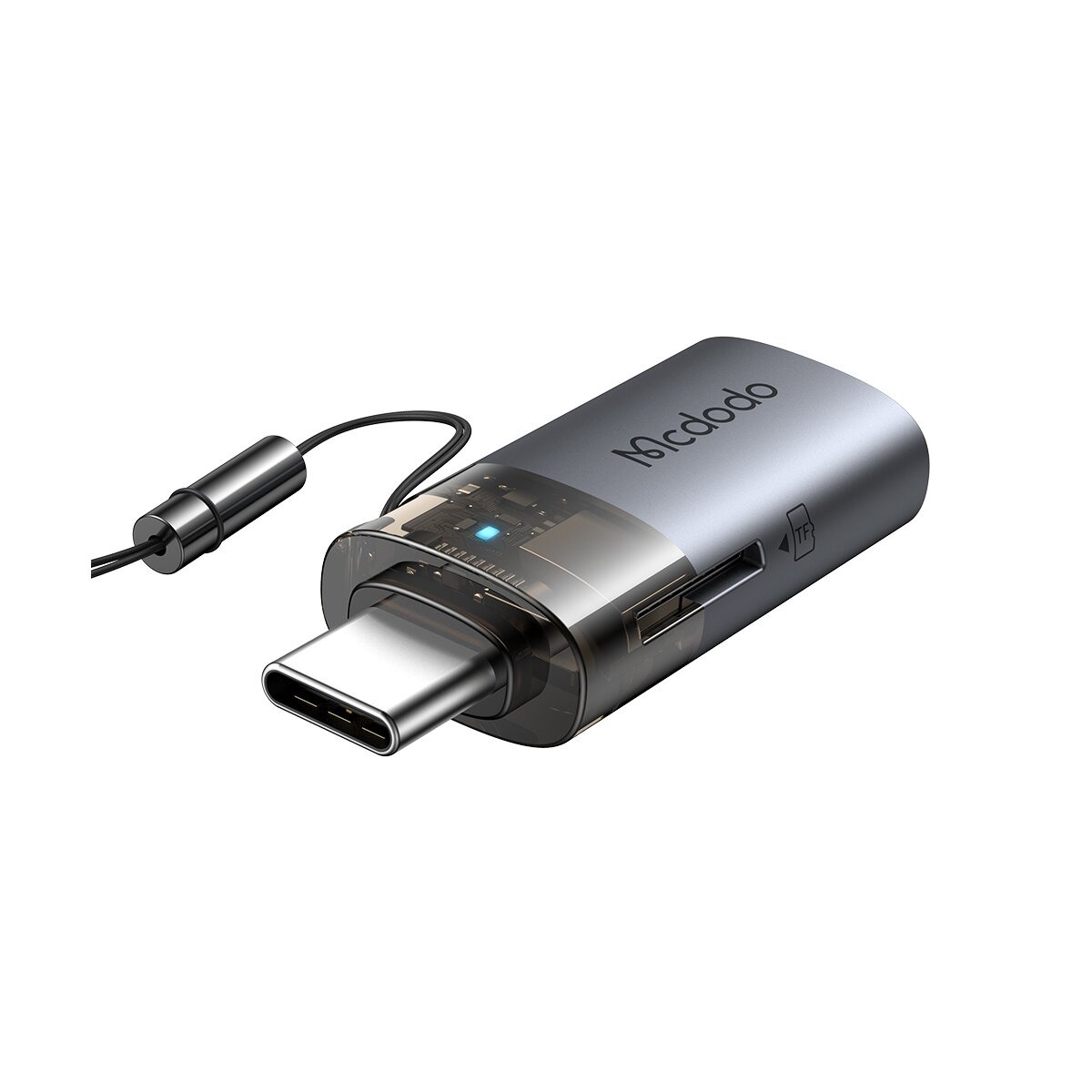 McDodo – 2-in-1 USB-A auf Typ-C Adapter mit TF-Kartenleser