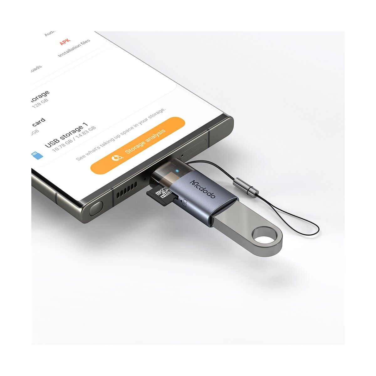 McDodo – 2-in-1 USB-A auf Typ-C Adapter mit TF-Kartenleser – Bild 8