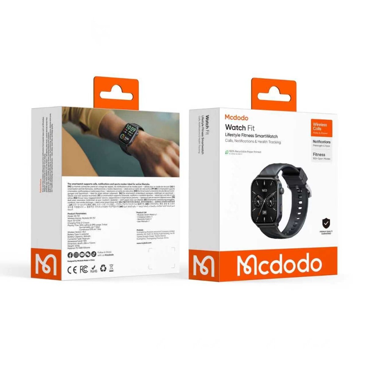 McDodo – GPS Simple Square Smart Watch – Bild 7