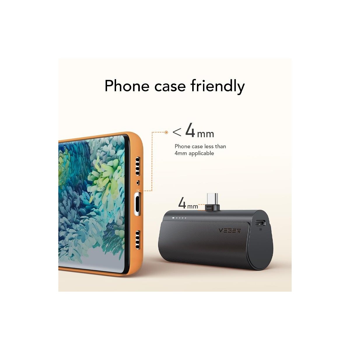 Veger Powerbank PlugOn Typ-C 5000mAh 18W USB C – Bild 3