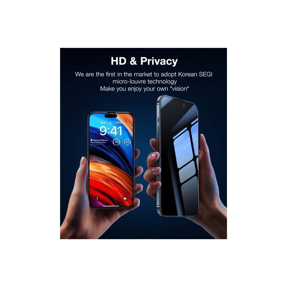 TORRAS – Privacy Panzerglas – iPhone 14 Pro – Bild 5