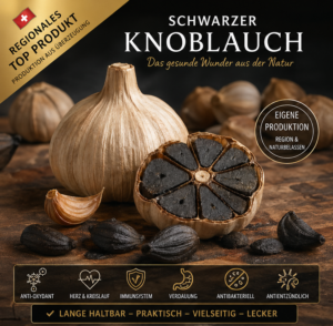 Schwarzer Knoblauch ganze Knolle regional naturbelassen