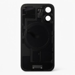 iPhone 16 Rückglas komplett schwarz mit Flexkabel Magsafe