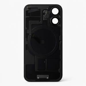 iPhone 16 Rückglas komplett schwarz mit Flexkabel Magsafe