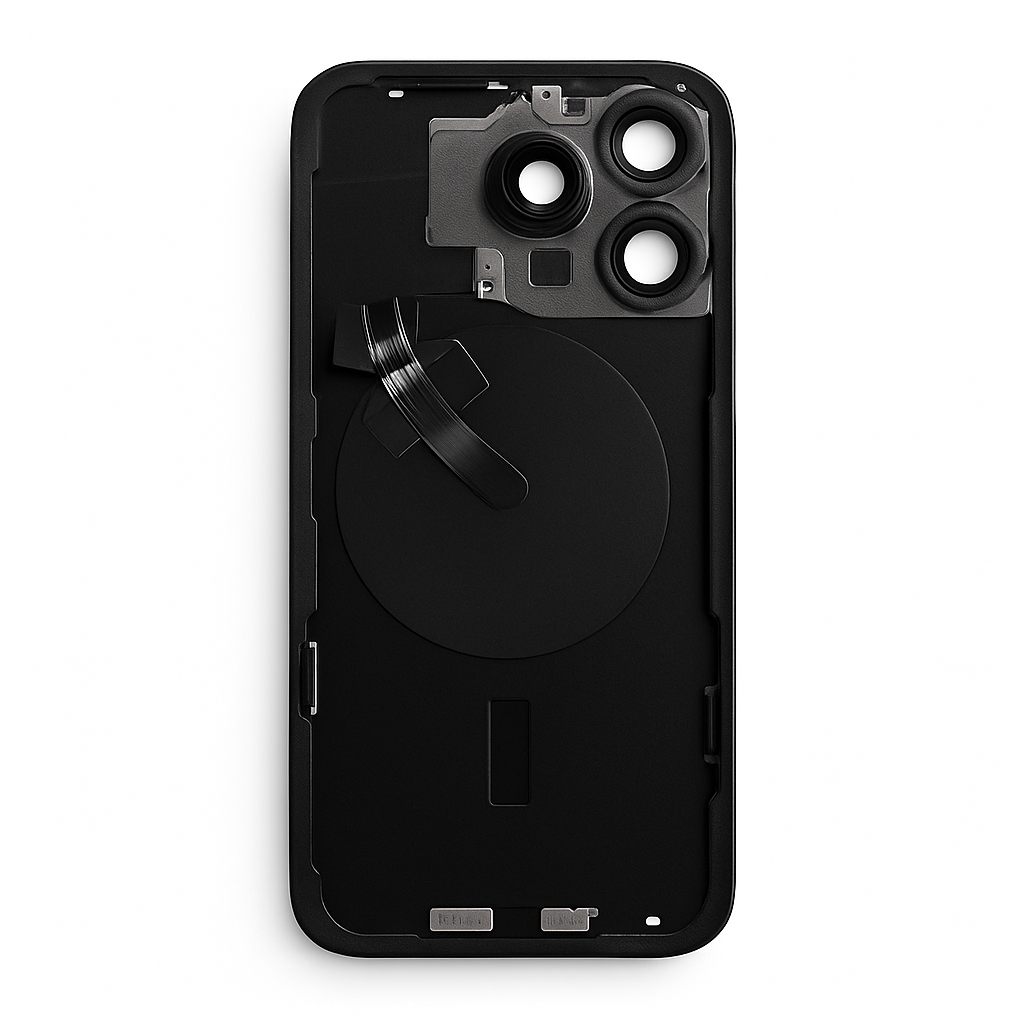 OEM Diagnosable Rückglas komplett iPhone 15 Pro Max Titan Schwarz
