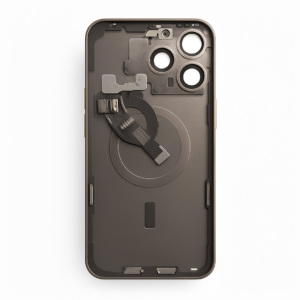 OEM Diagnosable Rückglas für iPhone 15 Pro Max Titan Weiss komplett