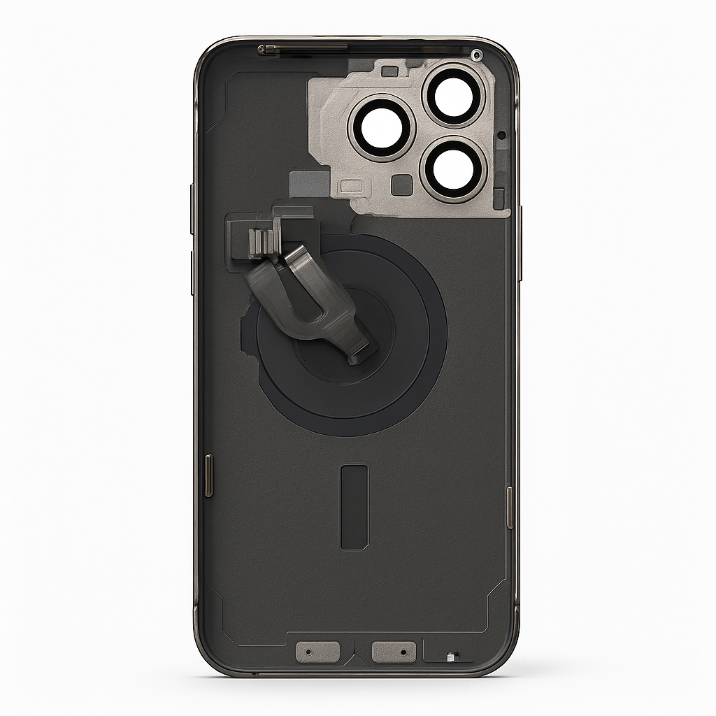 OEM Diagnosable Rückglas für iPhone 15 Pro Max Titan Blau komplett