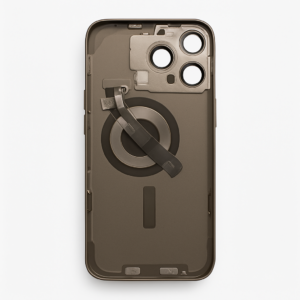 OEM Diagnosable Rückglas für iPhone 15 Pro Max Titan Natur Komplett