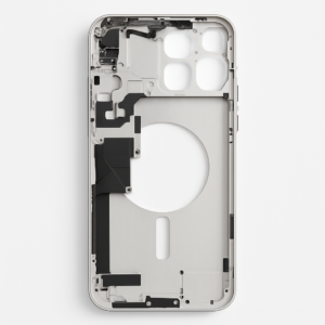 iPhone 15 Pro Max Mittelrahmen vormontiert (OEM) Titan weiss