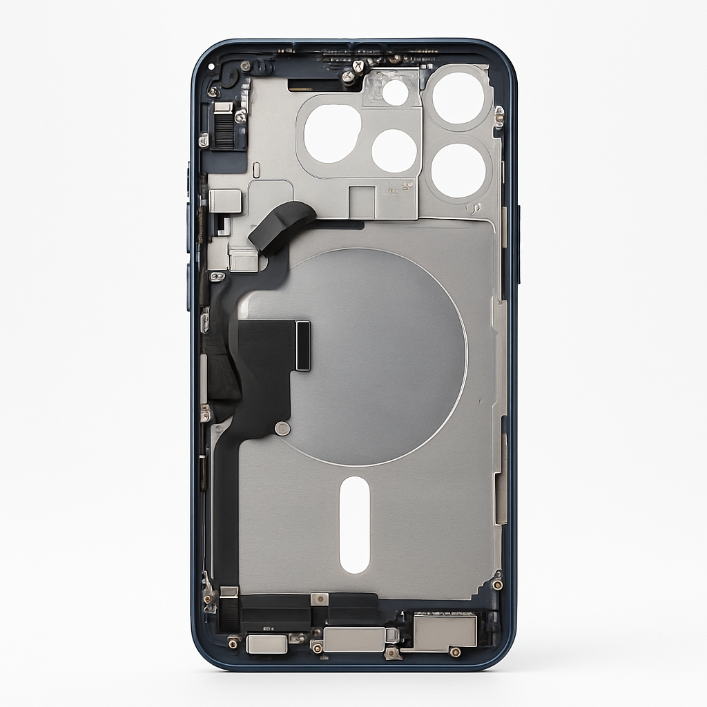 iPhone 15 Pro Max Mittelrahmen vormontiert (OEM) Titan blau