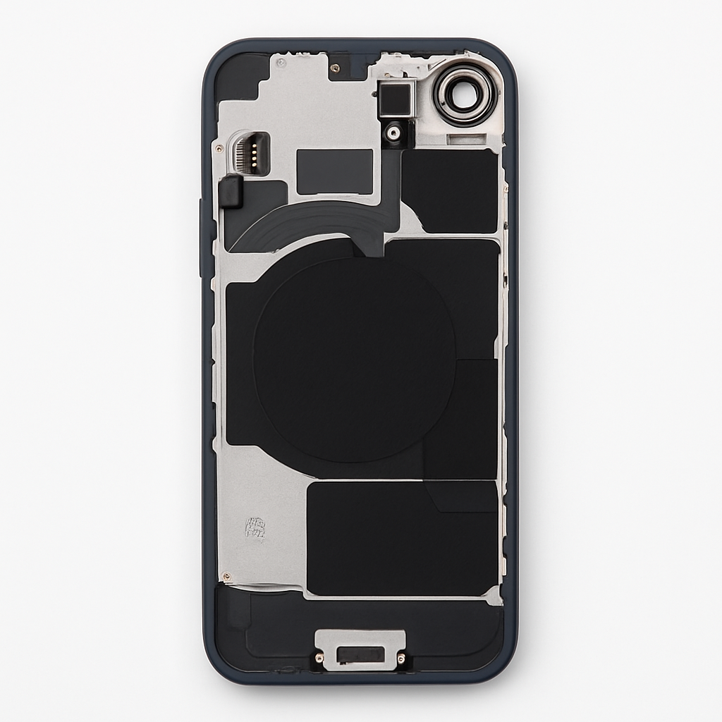 iPhone 16e Rückglas (OEM) komplett schwarz