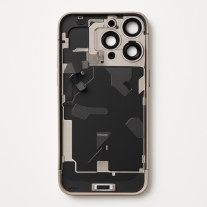 iPhone 16 Pro Max Diagnosable Rückglas (OEM) komplett Titan wüstensand