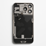 iPhone 16 Pro Max Rückglas (Premium) komplett Titan natur