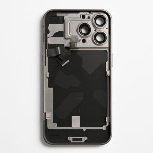 iPhone 16 Pro Max Rückglas (Premium) komplett Titan natur