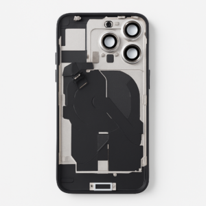 iPhone 16 Pro Max Rückglas komplett Titan weiss EU-Version