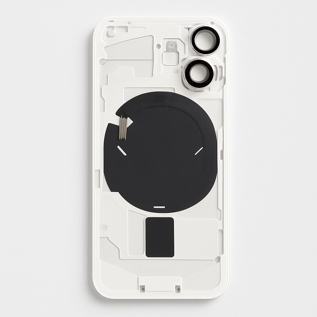 iPhone 16 Diagnosable Rückglas (OEM) komplett weiss