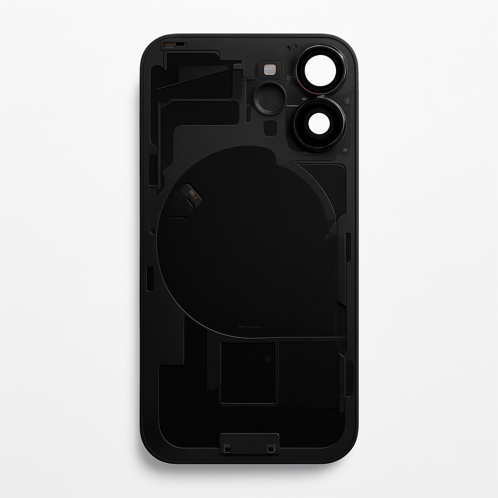 iPhone 16 Diagnosable Rückglas (OEM) komplett schwarz