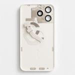 iPhone 15 Pro Diagnosable Rückglas (OEM) komplett Titan weiss